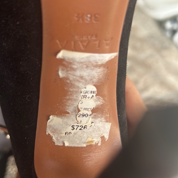 Alaia Black Suede Heels - Picture 4 of 6